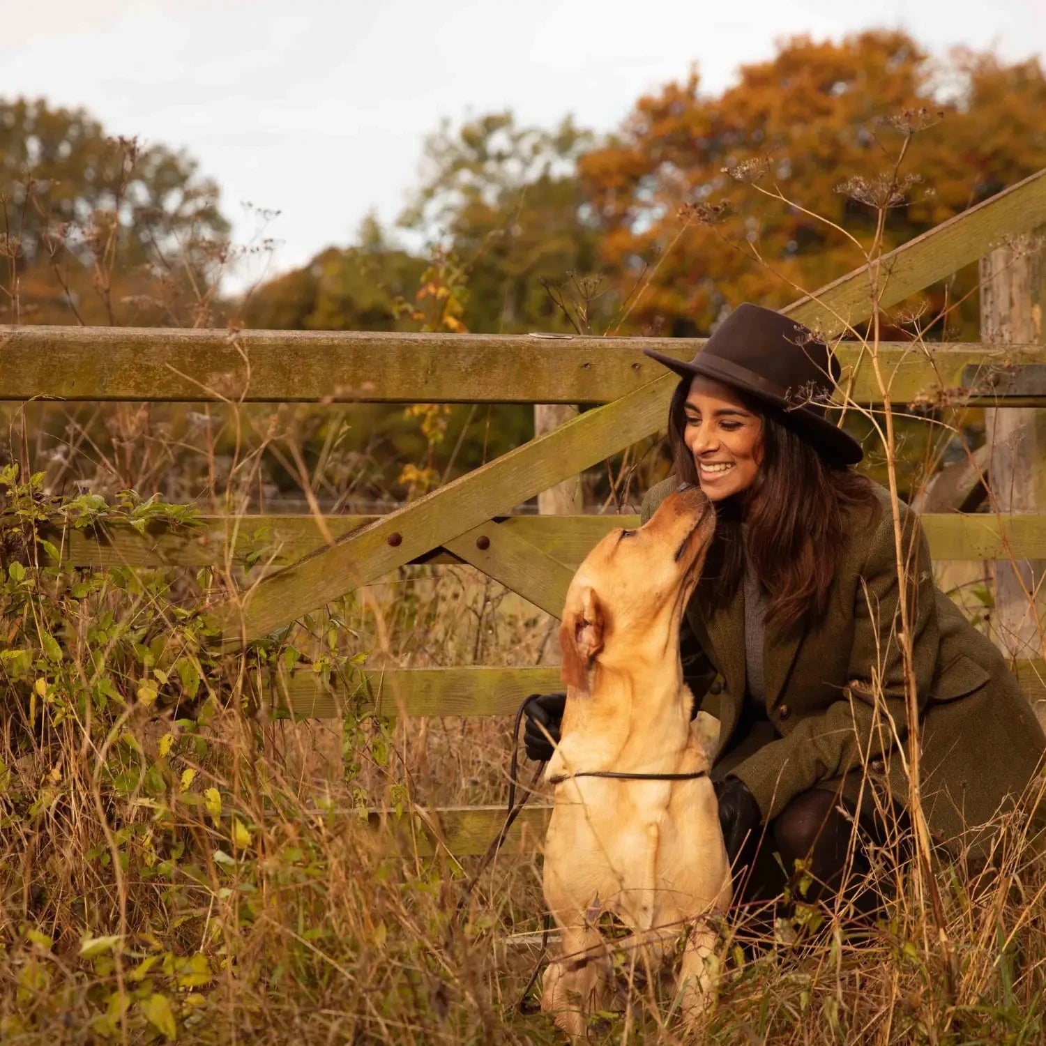 Women with her Labrador