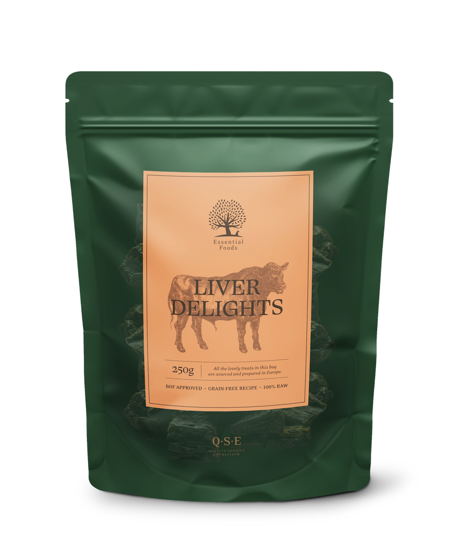 Essential 'LIVER DELIGHTS' 250G DOG TREAT — Grain-Free Dog Treat Ireland | Essentialfoods.ie