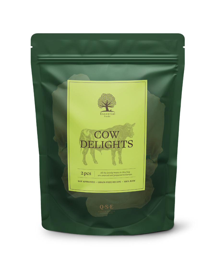 Essential 'COW DELIGHTS 2PCS' DOG TREAT — Grain-Free Dog Treat Ireland | Essentialfoods.ie