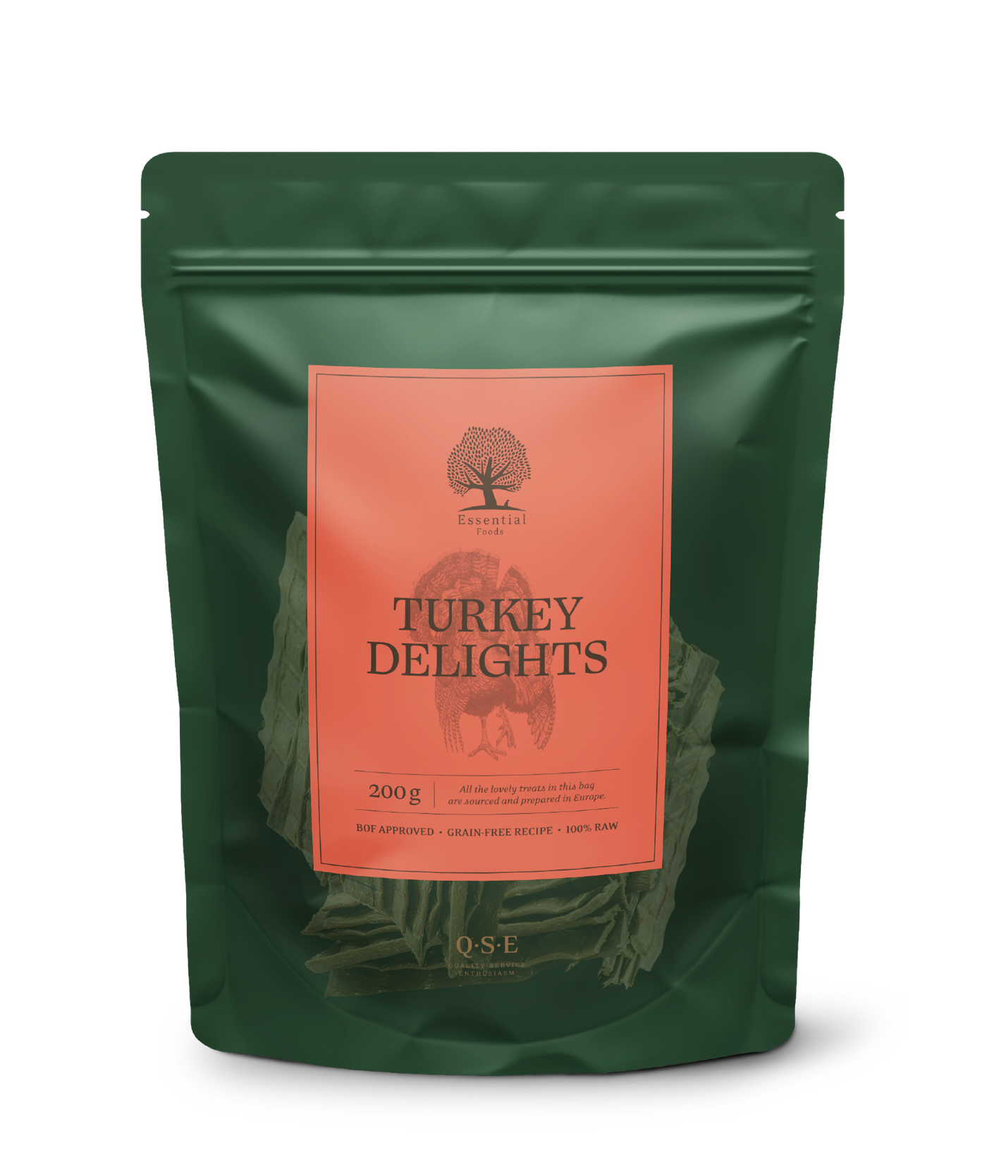 ESSENTIAL 'TURKEY DELIGHTS' 220g DOG TREAT