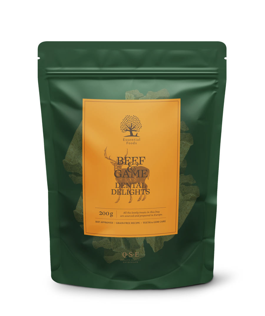 GRAIN-FREE BEEF & GAME DENTAL DELIGHTS — Grain-Free Dog Treat Ireland | Essentialfoods.ie
