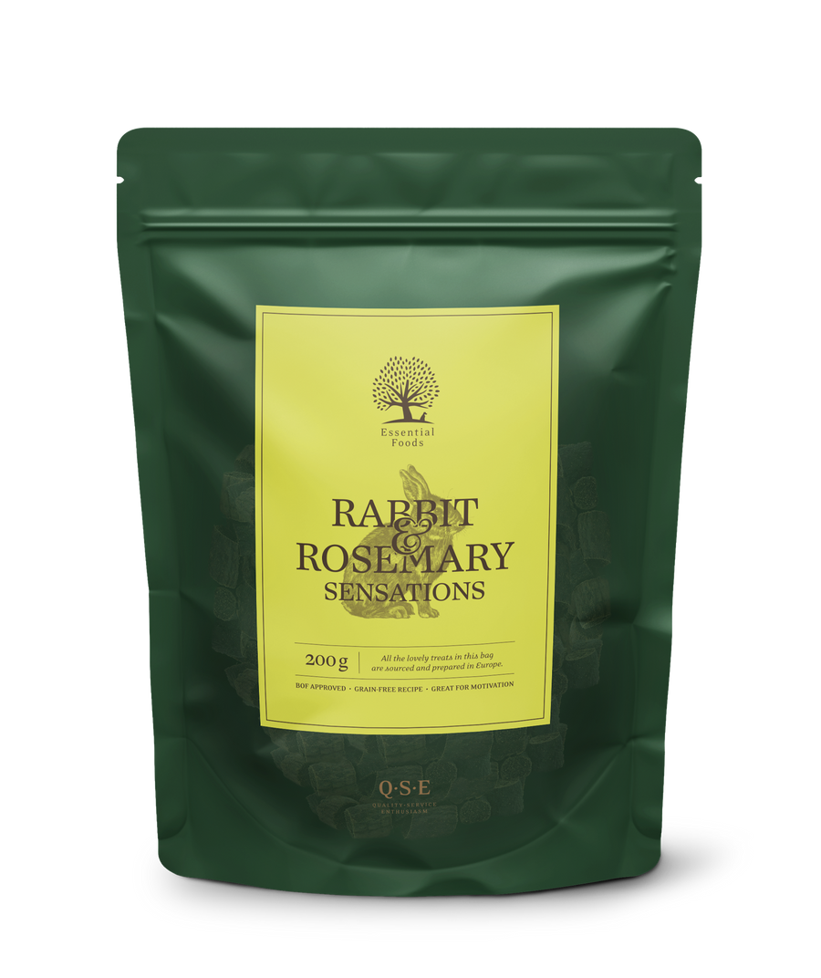 Essential 'RABBIT & ROSEMARY SENSATIONS' DOG TREATS — Grain-Free Dog Treat Ireland | Essentialfoods.ie