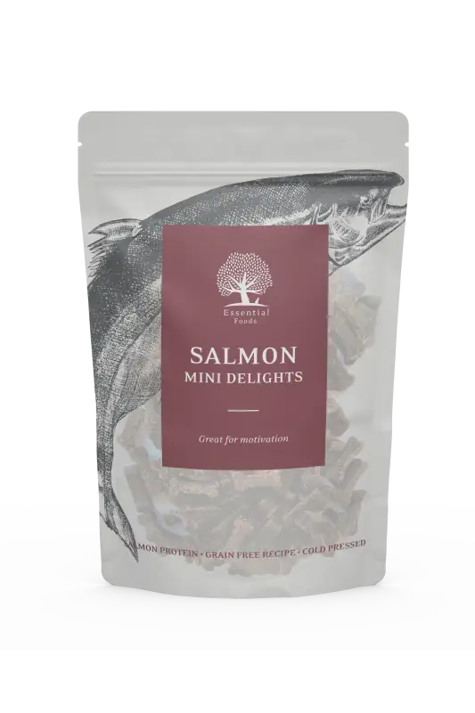 ESSENTIAL SALMON MINI DELIGHTS 100G - TREATS