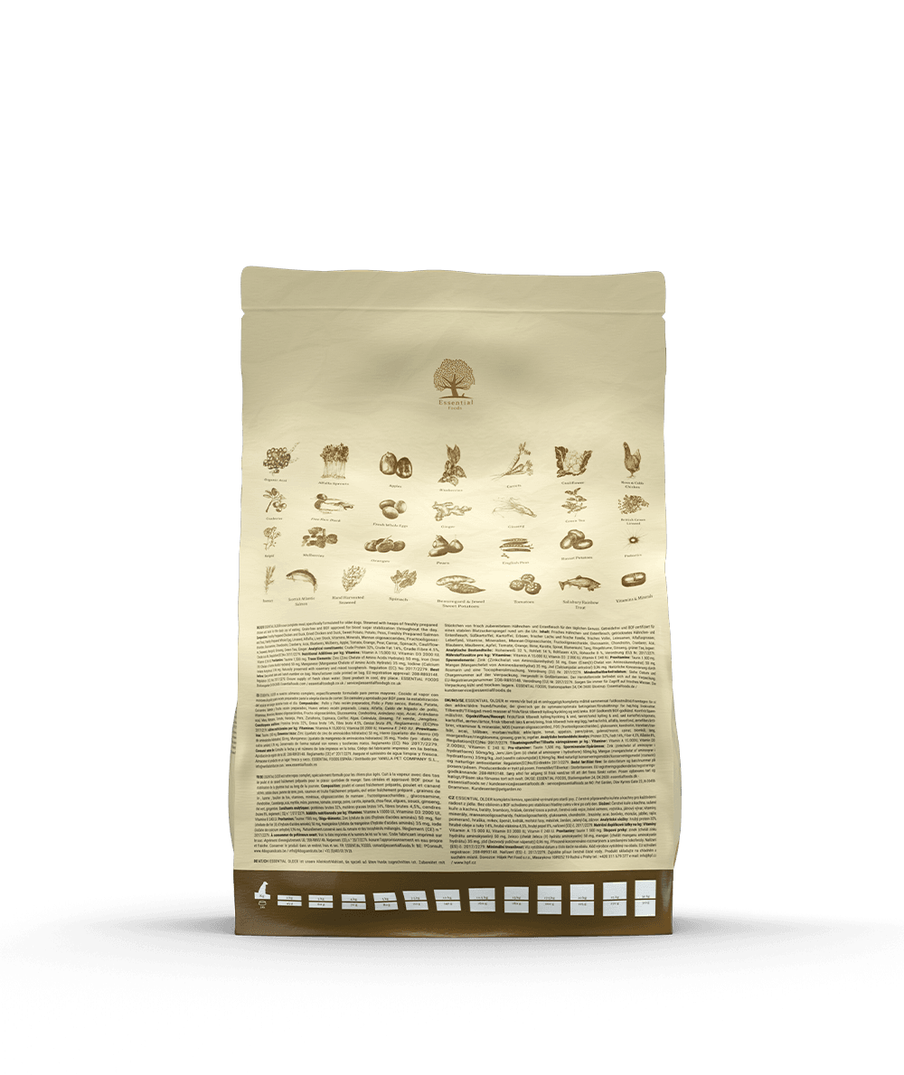 Essentials 'older' 2.5kg dog food for senior dogs