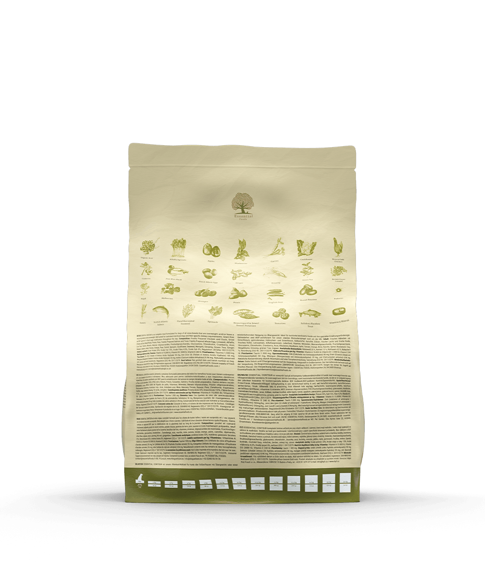 ESSENTIAL 'CONTOUR' 2.5KG WEIGHT CONTROL DOG FOOD - Essentialfoods.ie