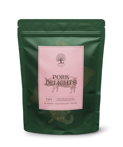 ESSENTIAL 'PORK DELIGHTS' DOG TREATS