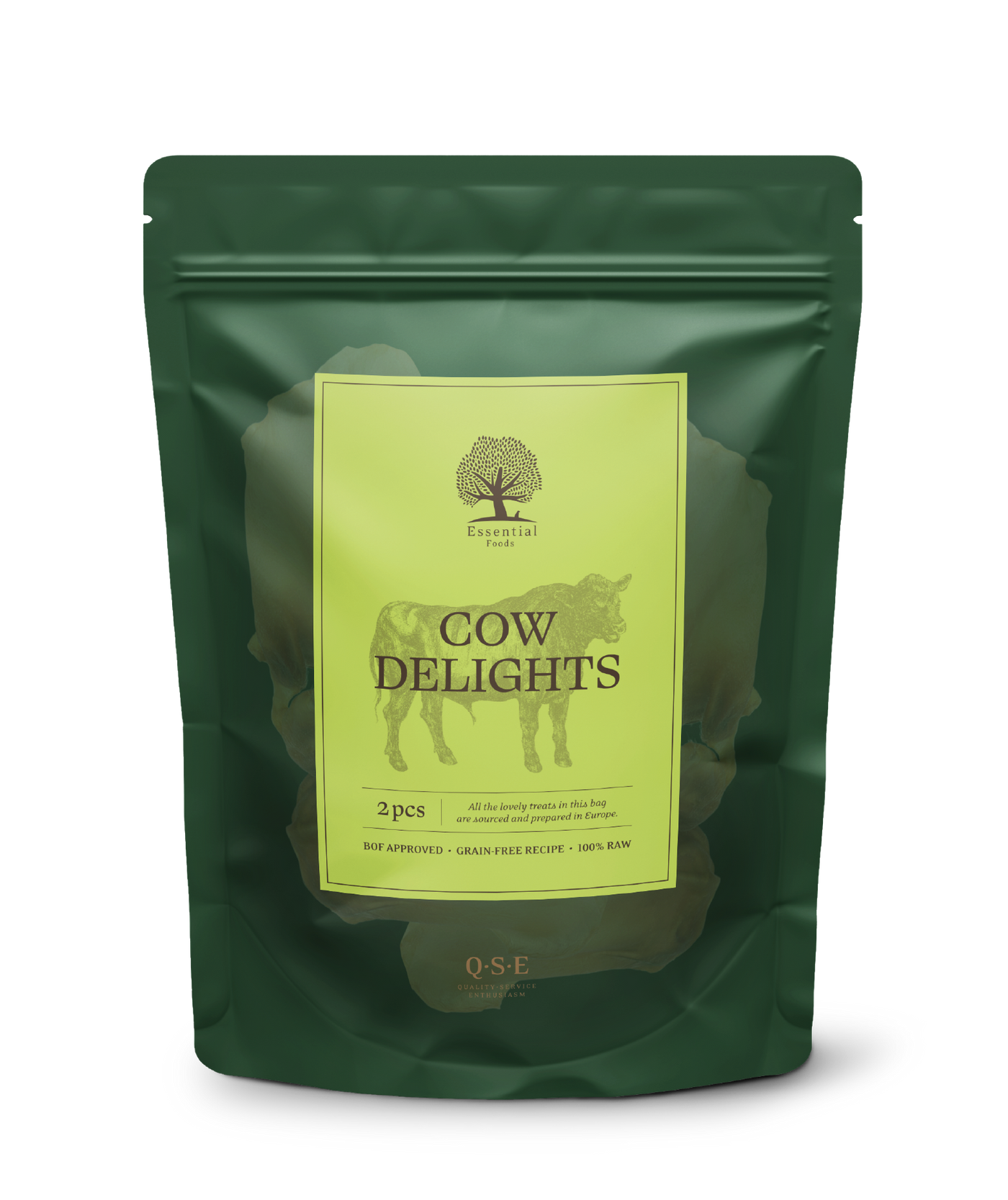ESSENTIAL 'COW DELIGHTS 2PCS' DOG TREAT