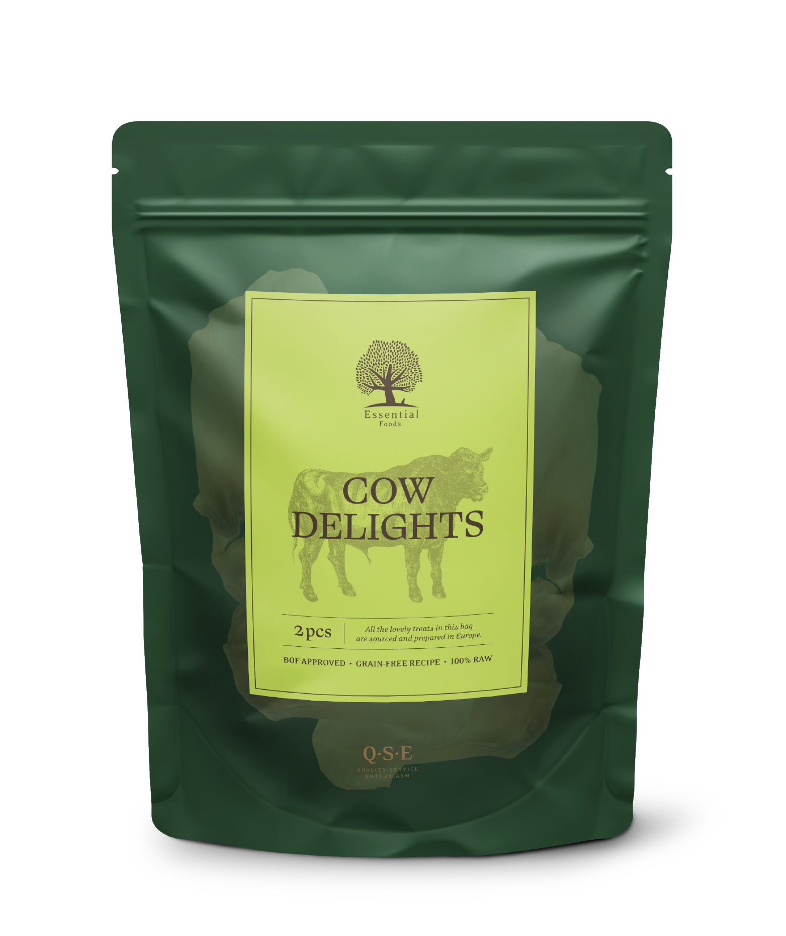 ESSENTIAL 'COW DELIGHTS 2PCS' DOG TREAT