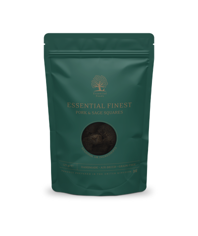 ESSENTIAL 'FINEST PORK & SAGE SQUARES' DOG TREATS