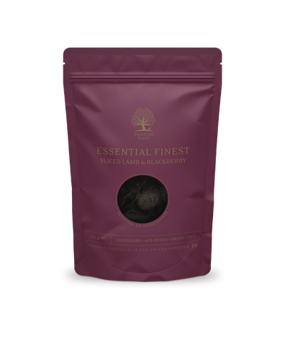 ESSENTIAL 'FINEST SLICED LAMB & BLACKBERRY' DOG TREATS
