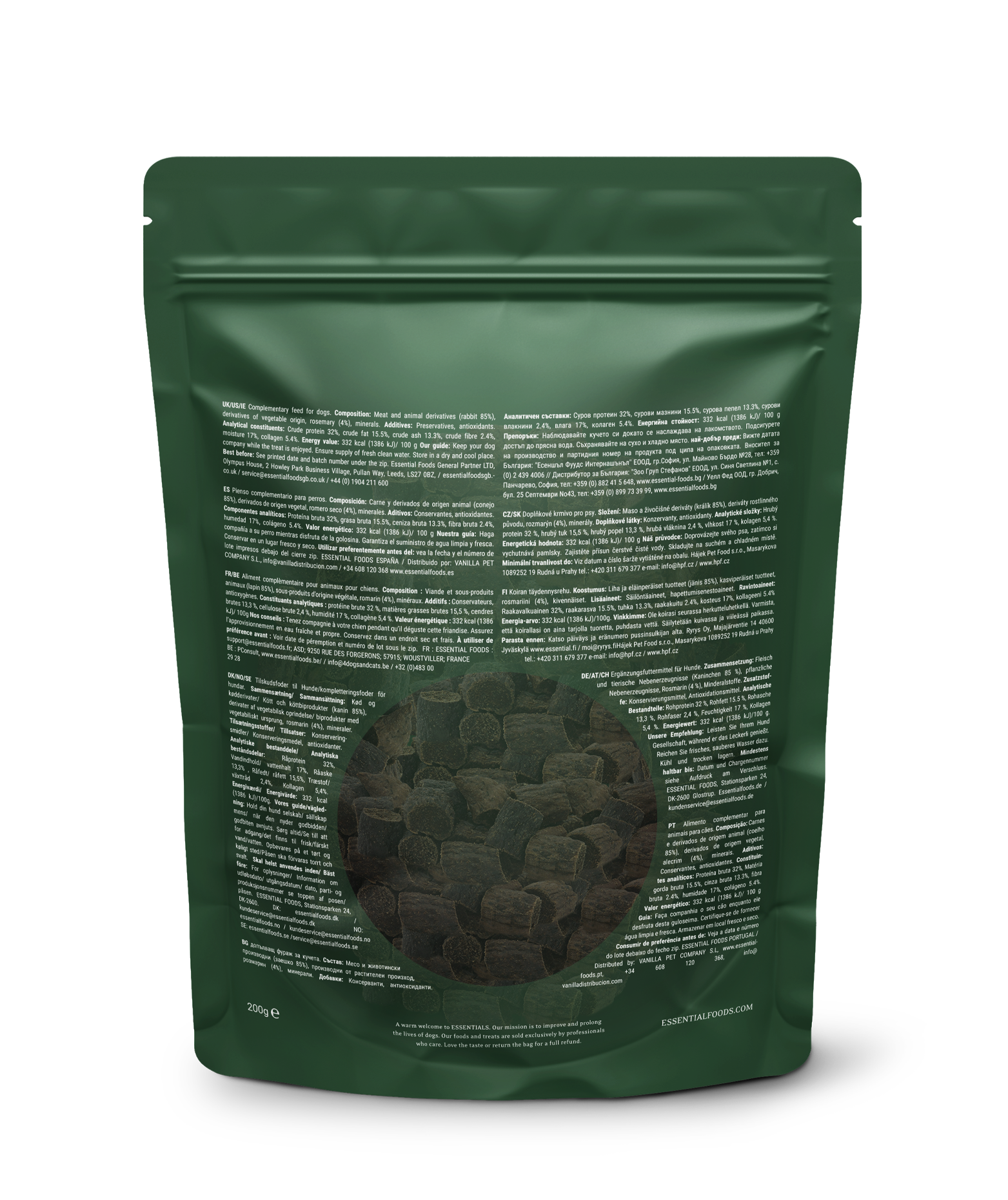 ESSENTIAL 'RABBIT & ROSEMARY SENSATIONS' DOG TREATS