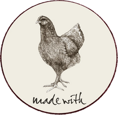 Non Caged Chicken Label