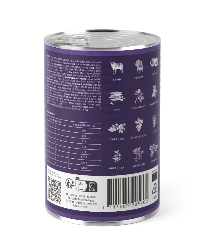 ESSENTIAL ESTATE LIVING PÂTÉ 400G - Dog food