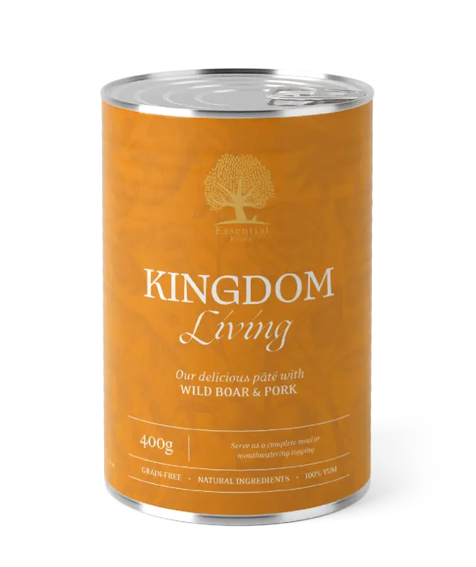 ESSENTIAL KINGDOM LIVING PÂTÉ 400G - Dog food