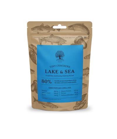 ESSENTIAL LAKE & SEA TINY CRACKERS 100G - Dog Food Treats